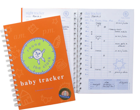 Round the Clock Baby Tracker Journal  Night and Day Page Views